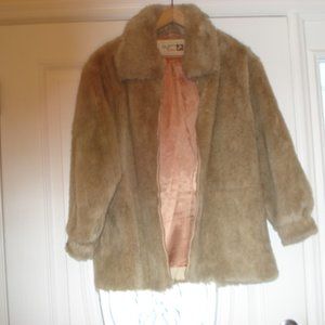 Winter Fur Jacket with matching hat size 12